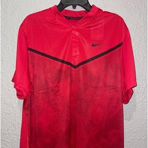Nike Dry-FitADV Tiger Woods Blade Printed Golf Polo Sz Large.